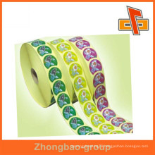 2015 Custom printing self adhesive sticker roll